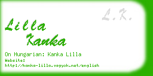 lilla kanka business card